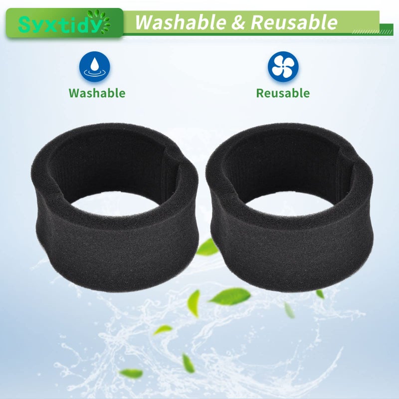 Syxtidy Filter Replacement for Bissell Powerforce Helix Rewind Pet Compact, Turbo Bagless Deluxe Vacuum, Part 203-7913,32r9,1240,82H1,2037913,62x5,65793,68c71, 2 Pack - Image 3